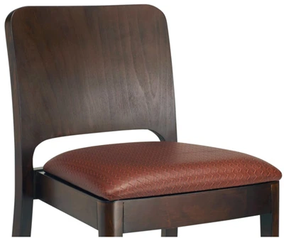 Bentwood Box Back Chair, Upholstered Seat Detail