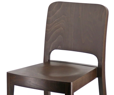 Bentwood Box Back Chair, Wood Veneer Seat Detail