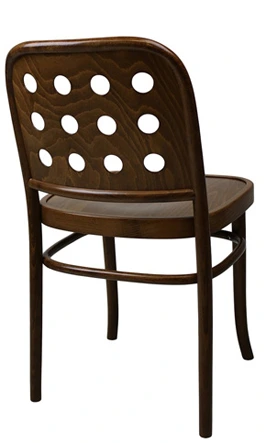 Bentwood O Back Chair, Wood Seat Rear View