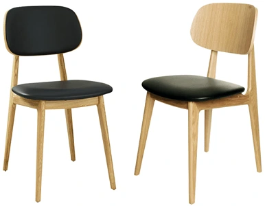 Modern Wood Restaurant Chair Upholstered Options