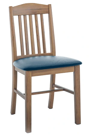 Oak Mission Restaurant Chair Upholstered