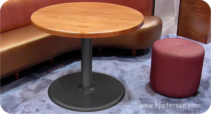 Budget Style Steel and Cast Iron Round Bottom Table Base