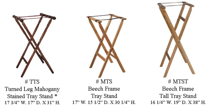 Restaurant Dining Room Serving Tray Stand Options