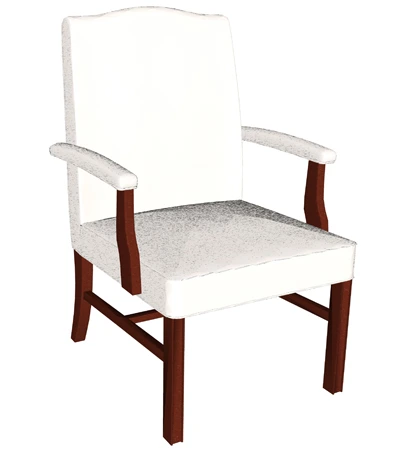 Upholstered Plain High Back Guest Armchair