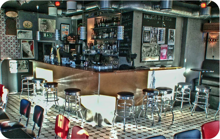 1950's Chrome Bar Stools Installation Standard Black Vinyl Upholstery