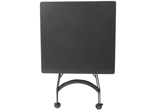 Square Steel Outdoor Folding Table Folded