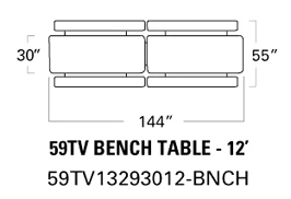 Fold And Rollaway Bench Seat Cafeteria Seating 12 Foot Configuration