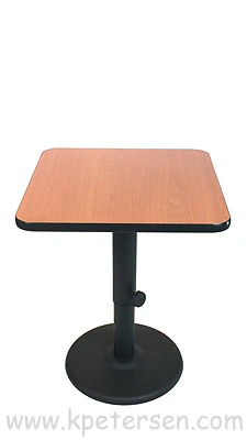 Adjustable Height Table Base Round Bottom Style Dining Height