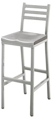 Alumaladder Ladderback Aluminum Barstool