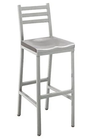 Alumaladder Aluminum Barstool With Cast Aluminum Seat