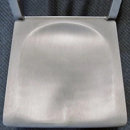 Aluminum Restaurant Chair Cast Aluminum Seat Detail