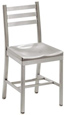 Aluminum Ladderback Restaurant Chair Aluminum Seat