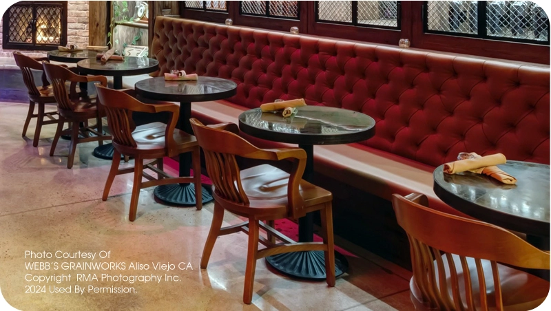 Bankers Armchairs Restaurant Installation