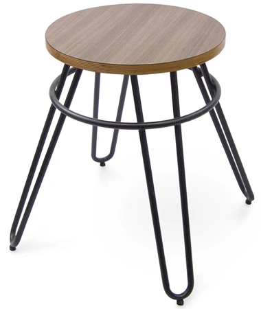 Backless Round Seat Chair Height Barstool