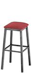 Backless Square Seat Angle Steel Stool