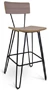 Bar Stool Hairpin Steel Frame With Backrest