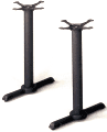Pair of 22 Inch Dining Height End Bases