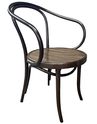 Bentwood Arm Chair Walnut Stain