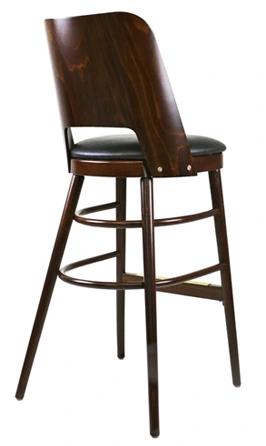 Bentwood Backrest Bar Stool Rear View