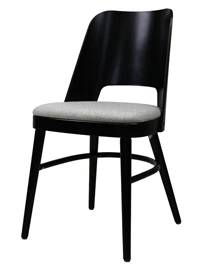 Bentwood Backrest Restaurant Chair Front Side View