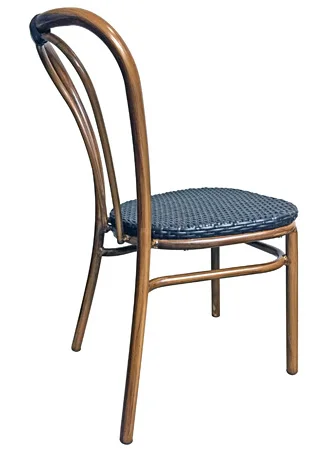 Outdoor Aluminum Bentwood Chair Side View