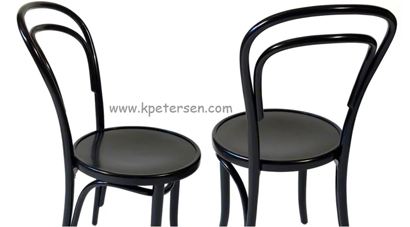 No. 14 Thonet Bentwood Chair Black Lacquer Construction Details