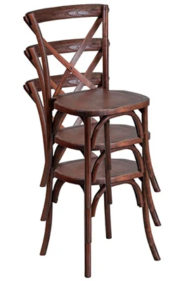 Bentwood Stacking Chairs Stacked View