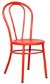 Bentwood Style Steel Restaurant Chair Red