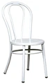 Bentwood Style Steel Restaurant Chair White