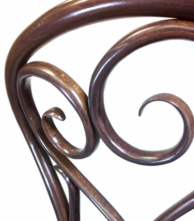 Swan Back Bentwood Chair Rear View Detail