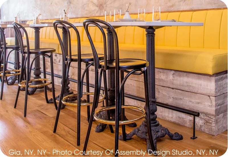 Hairpin Bentwood Bar Stool Installation