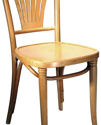 Bentwood Fan Back Cafe Side Chair Front Leg Detail