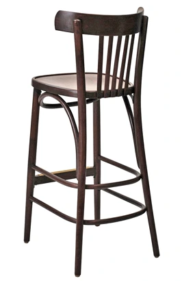 Steam Bent Wood Bistro Bar Stool Veneer Seat