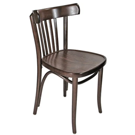 Bistro Chair Bentwood Style, Veneer Seat Walnut Stain