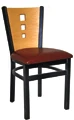 Budget Steel 3 Square Restaurant Chair