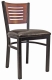 Wood Slot Back Restaurant Chair