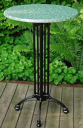 Victorian Antique Reproduction Four Legged Tree Style Cast Iron Bar Table Base With Table Top