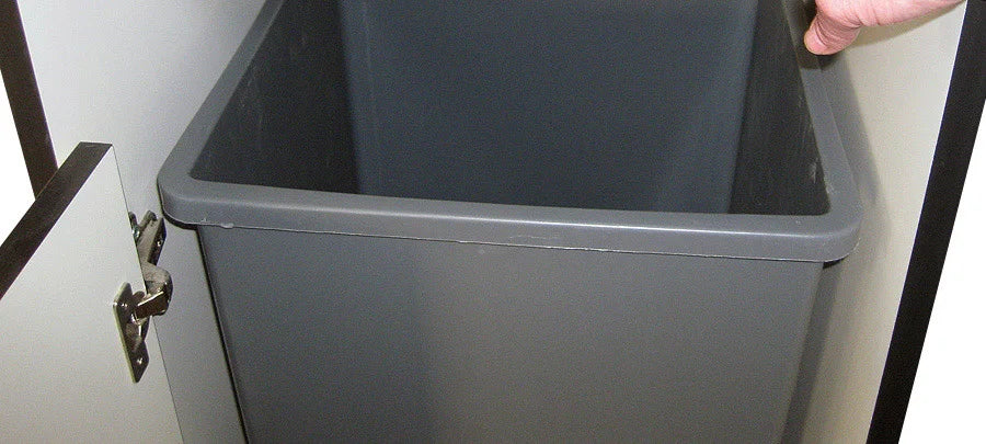 Double Slant Style Top Drop Waste Receptacle