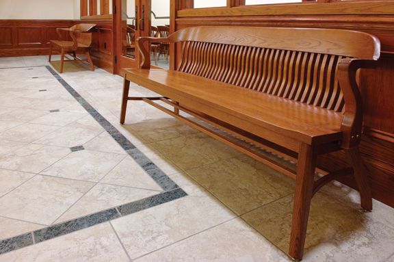 Oak Courthouse Benches