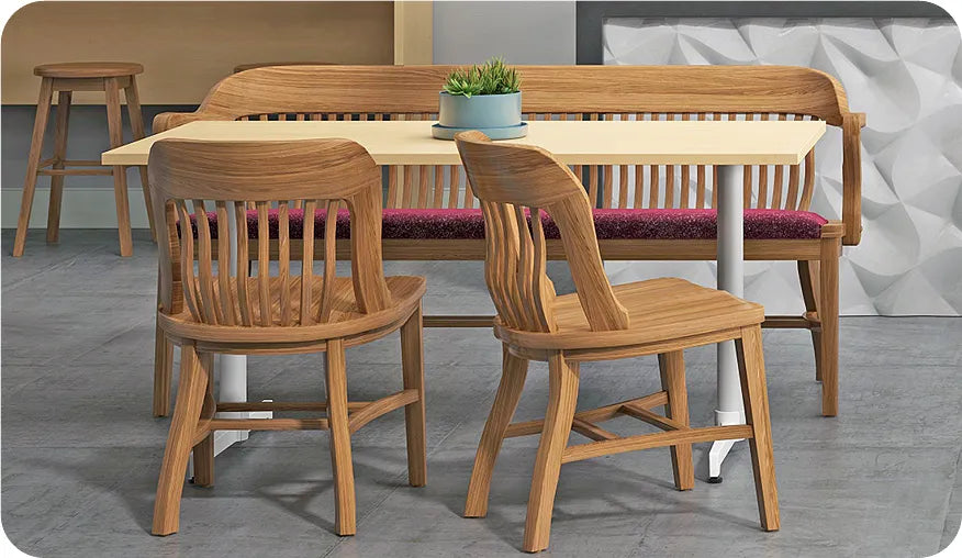 Oak Jury Side Chair