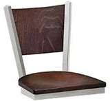 Wood Back Fast Food Upholstered or Wood Seat Counter Stool