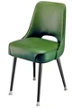 #3502 Plain Open Back Club Chair With Standard Legs