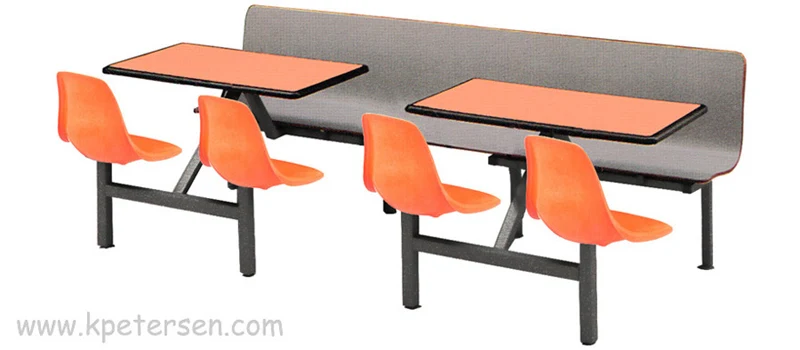 Combination Laminated Plastic Contour Seat with Fiberglass Shell Cluster Seats