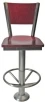 Bolt Down Counter Stool with Wood Backrest