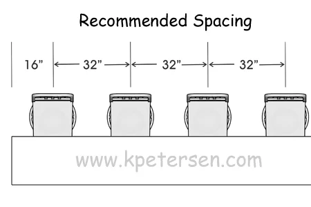 Aluminum Deco Soda Fountain Counter Stool Recommended Spacing