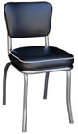 QUICKSHIP Deluxe Diner Chair Black Vinyl