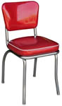 QUICKSHIP Deluxe Diner Chair Zodiac Burgundy Red Glitter Vinyl