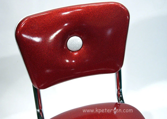 Big Button Diner Chair Back Detail