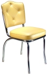 Diner Chair Cathedral Button Back Thick Seat