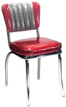 Two Tone Channel Back Diner Chair